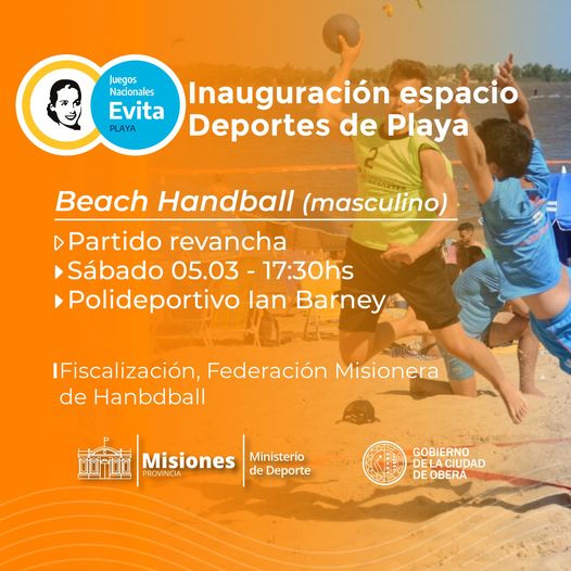 Inauguración espacio Beach Handball
